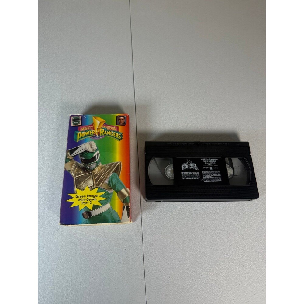 1994 Mighty Morphin Power Rangers Green Ranger Part 2 VHS Tape Movie UNTESTED
